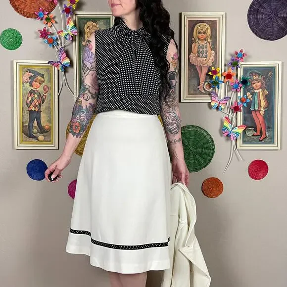 Vintage 1970s 3-Piece Jacket Blouse and Skirt Set - Picture 5 of 10